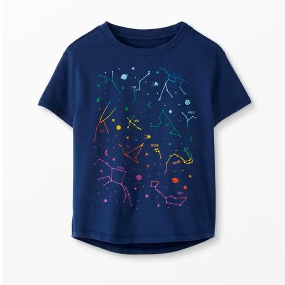 Hanna Andersson Constellation Graphic Tee In Cotton Jersey - Picture 1 of 1